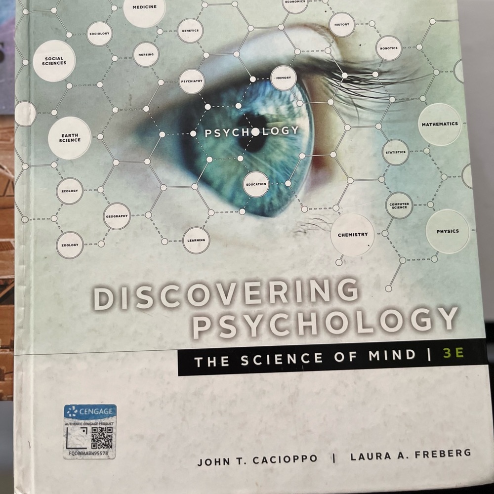 Discovering Psychology Textbook
